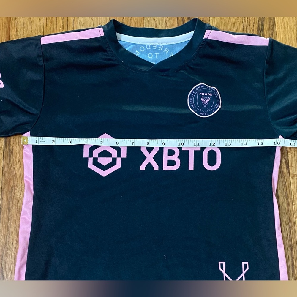 Inter Miami CF Messi #10 Black Away Jersey Kids Youth Small Crypto XBTO - Picture 3 of 4